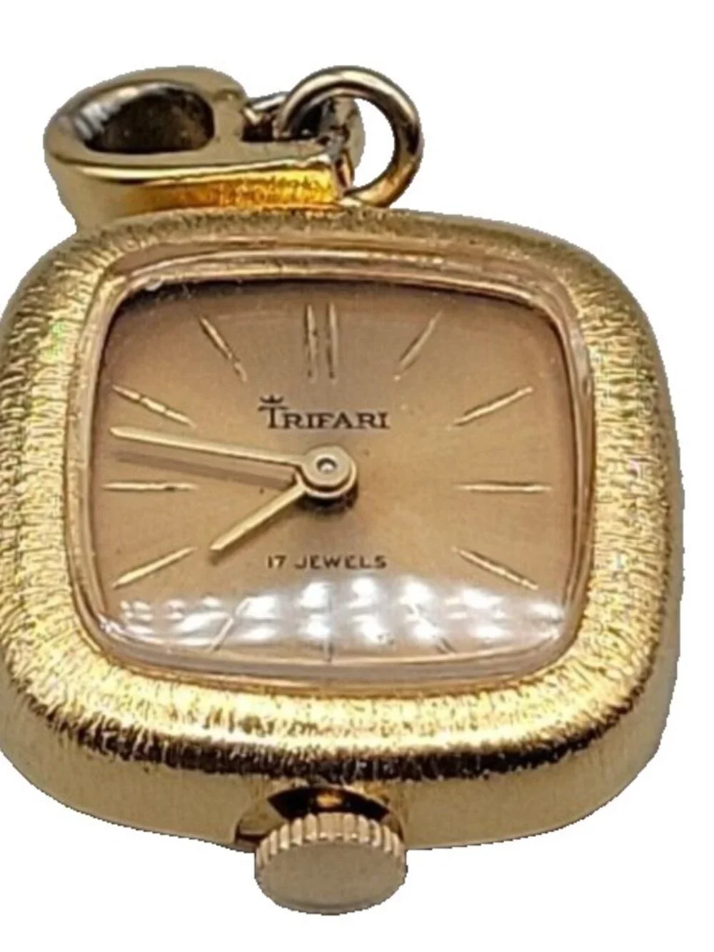 Trifari crown pendant